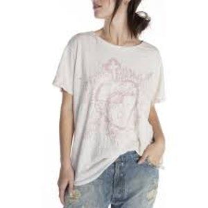 Magnolia Pearl Cotton Jersey Sovereign Heart T-Shirt Boyfriend Cut Moonlight OS